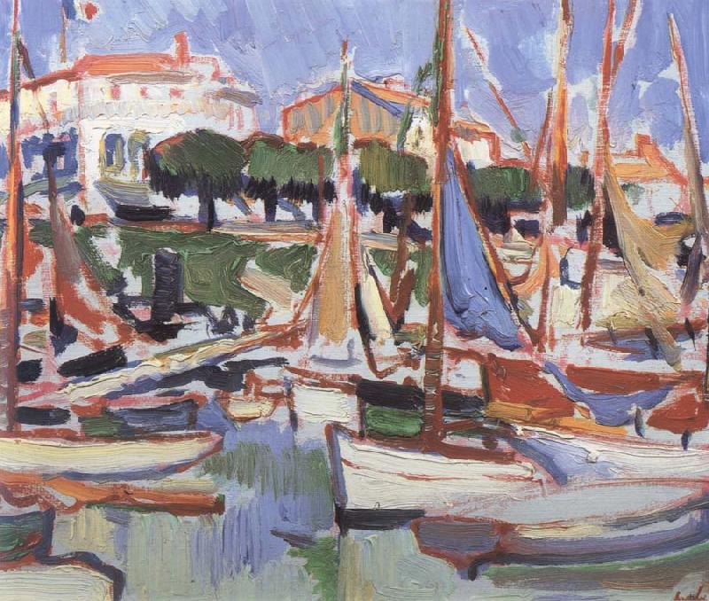 Samuel John Peploe Boats at Royan